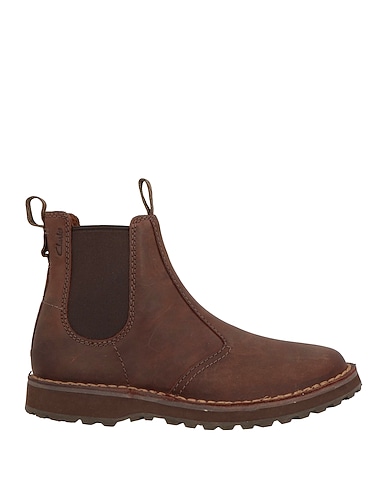CLARKS Ankle boot Chocolate brown Leather