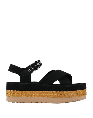UGG Sandals Black Textile fibres, Leather