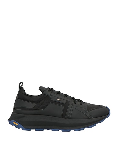 THE ANTIPODE Sneakers Black Leather, Textile fibers