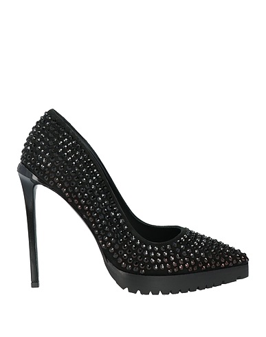 PHILIPP PLEIN Court Black Leather