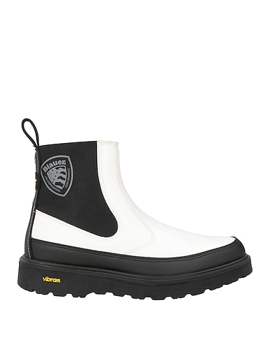 BLAUER. Ankle boot White Textile fibers