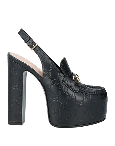 GUCCI Court Black Leather