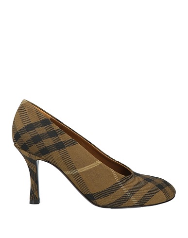 BURBERRY Pump Military green Textile fibers