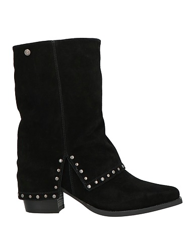 TOP3 SHOES Stiefelette Schwarz Leder