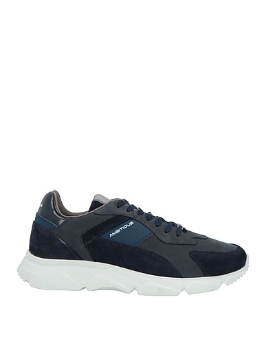 AMBITIOUS Sneakers Blu navy Pelle, Fibre tessili