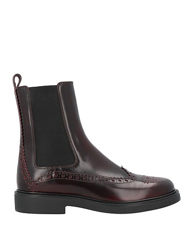 TOD'S Ankle boot Burgundy Leather