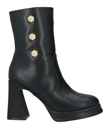 CAFèNOIR Ankle boot Black Textile fibers