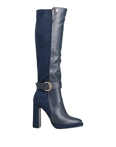 LAURA BIAGIOTTI Boots Midnight blue Textile fibres