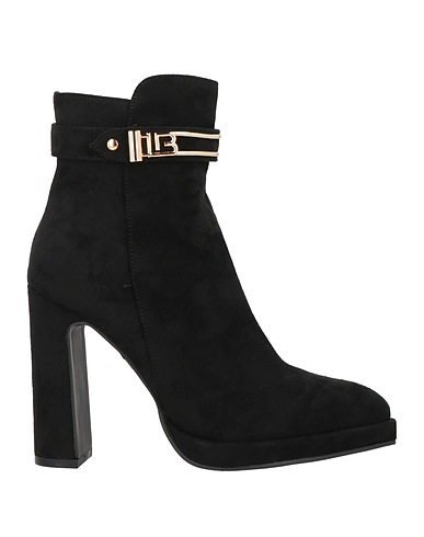 LAURA BIAGIOTTI Ankle boot Black Textile fibres