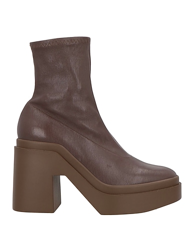 CLERGERIE Ankle boot Dark brown Lambskin