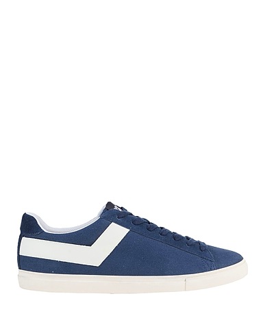 PONY Sneakers Navy blue Textile fibres, Leather