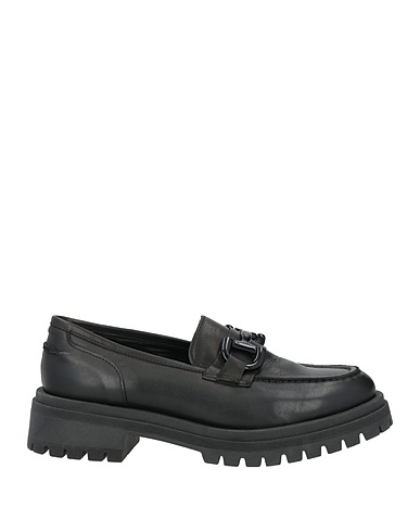 CROWN Loafers Black Leather