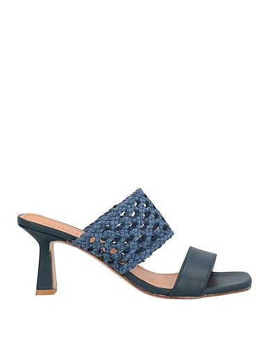 VICTORIA PETRA Sandals Textile fibres, Leather