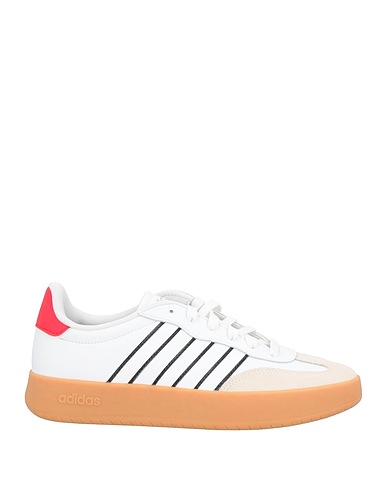 ADIDAS Sneakers White Leather, Synthetisches Material
