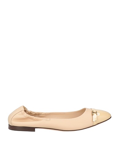 TOD'S Ballet flats Beige Leather