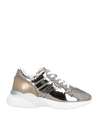 HOGAN Sneakers Silver Leather, Synthetisches Material