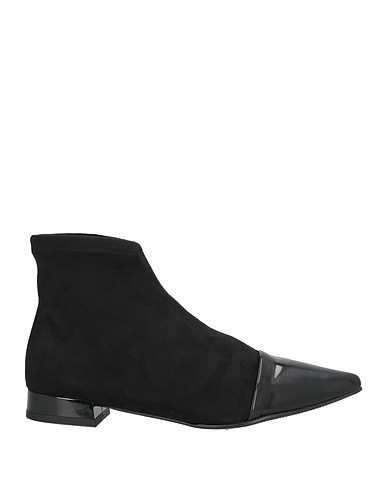 MISS ELASTIC Ankle boot Black Textile fibres