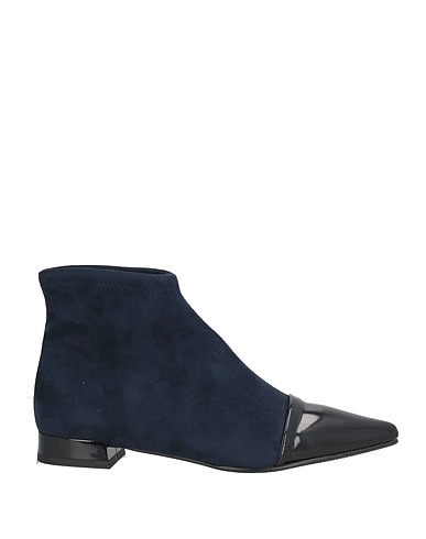 MISS ELASTIC Ankle boot Navy Textile fibers