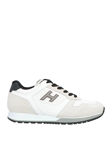 HOGAN Sneakers Bianco Pelle, Fibre tessili