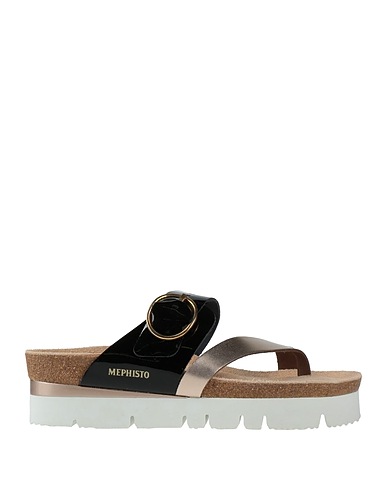 MEPHISTO Flip flops Platinum Leather