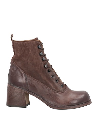 MOMA Ankle boot Dark brown Leather