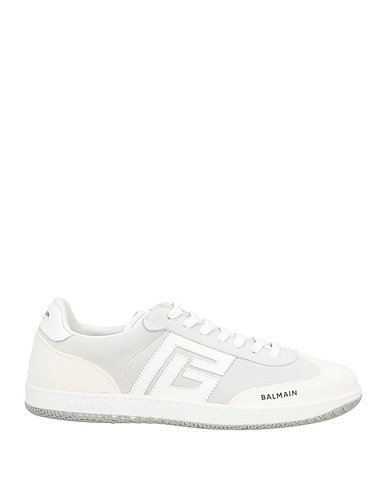 BALMAIN Sneakers White Goat skin, Calfskin
