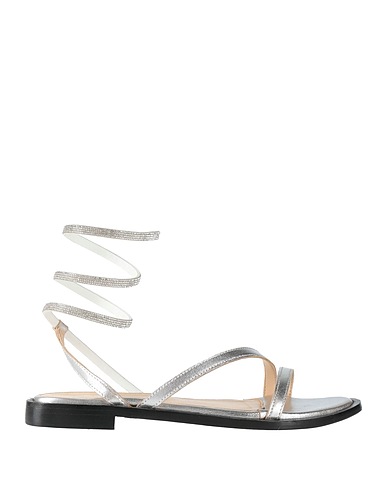 HADEL Sandals Silver Leather