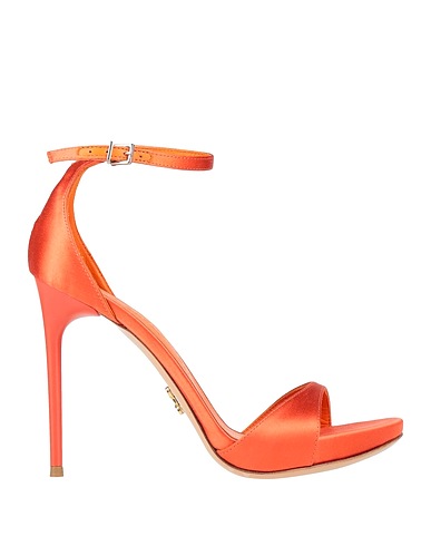 SERGIO LEVANTESI Sandals Orange Textile fibres
