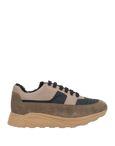 CERRUTI 1881 Sneakers Khaki 100% Calfskin, Textile fibers
