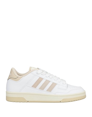 ADIDAS Sneakers White Leather, Textile fibres