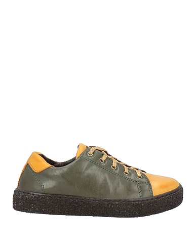 CERRUTI 1881 Sneakers Military green 100% Calfskin