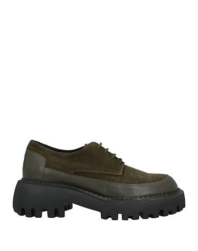 CERRUTI 1881 Laced shoes Military green 100% Calfskin