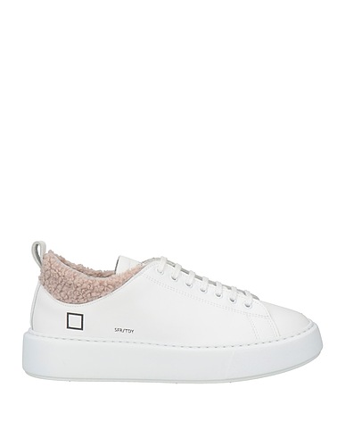 D.A.T.E. Sneakers White Leather, Textile fibers