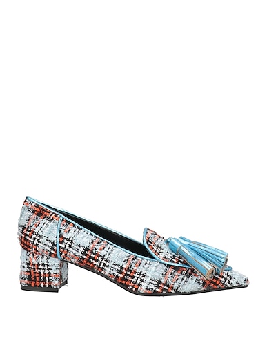 HEGO'S Loafers Sky blue Textile fibers