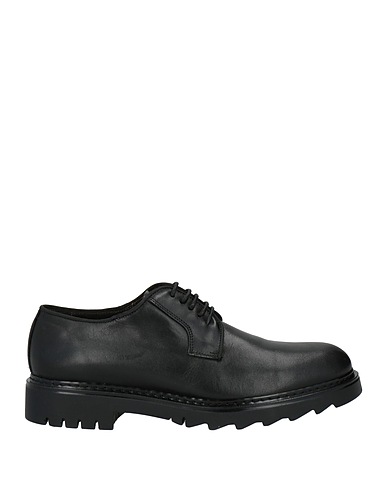 EXTON Laced shoes Black Leather