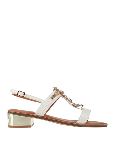 GARDINI SPIRIT Sandals White Textile fibres