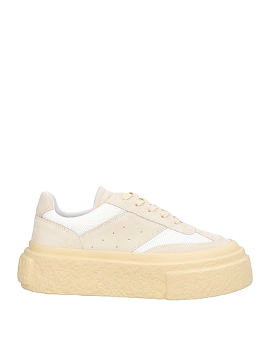 MM6 MAISON MARGIELA Sneakers Beige Leather, Textile fibers