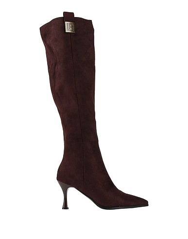 LAURA BIAGIOTTI Boots Dark brown Textile fibres