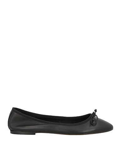 OVYÉ Ballet flats Black Leather