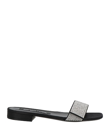 SERGIO ROSSI Sandals Black Textile fibers