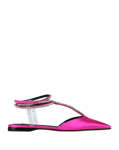 SERGIO ROSSI Ballet flats Fuchsia Textile fibers