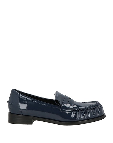 LUCIANO BARACHINI Loafers Navy blue Textile fibres