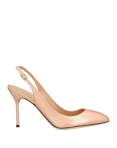 SERGIO ROSSI Pump Rose gold Leather