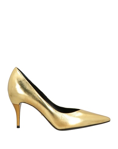 GUCCI Court Gold Leather