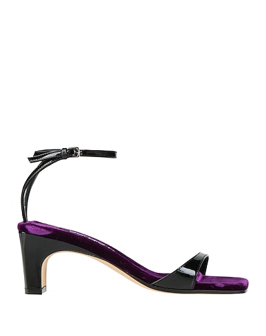 SERGIO ROSSI Sandals Black Leather