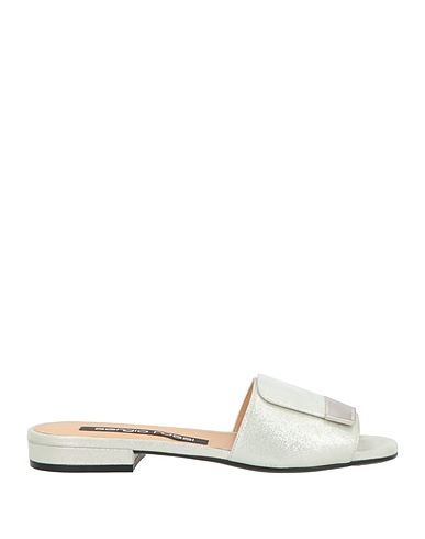 SERGIO ROSSI Sandals Light grey Textile fibres