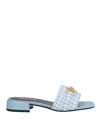 VERSACE Sandals Azure Textile fibres