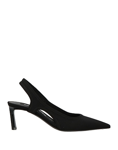 SERGIO ROSSI Court Black Textile fibres