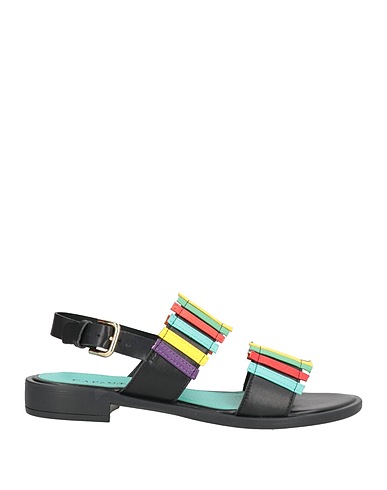 CAFèNOIR Sandals Black Leather