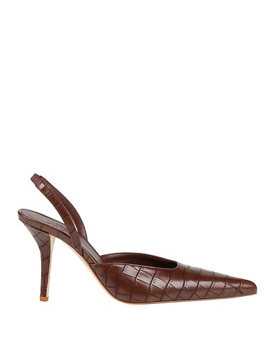 GIA BORGHINI Court Chocolate brown Synthetisches Material
